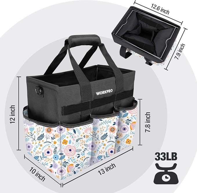 WORKPRO Garden Tool Bag Organizer, Heavy Duty Gardening Tote Bag - Image 2