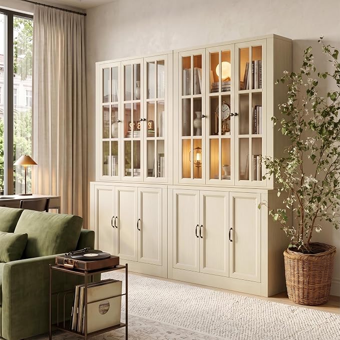 78.5" W Modern Buffet Cabinet, Modular Sideboard Cabinet - Image 10
