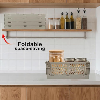 2 Pack Mini Foldable Small Plastic Baskets - Image 6
