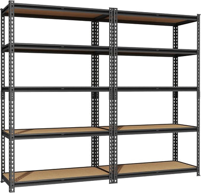 2-Pack 71.9''H Garage Shelving 3000lbs Garage Storage Shelves, Adjustable Heavy by MetalStorageCabinet