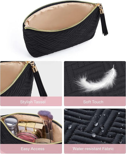 BAGSMART Small Makeup Bag, Elegant Cosmetic Pouch - Image 7