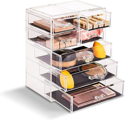 Sorbus Acrylic Makeup Organizer Set, 7-Drawer Vanity & Countertop Cosmetic - Image 5