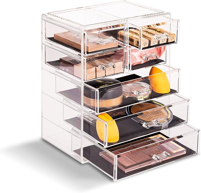 Sorbus Acrylic Makeup Organizer Set, 7-Drawer Vanity & Countertop Cosmetic - Image 9