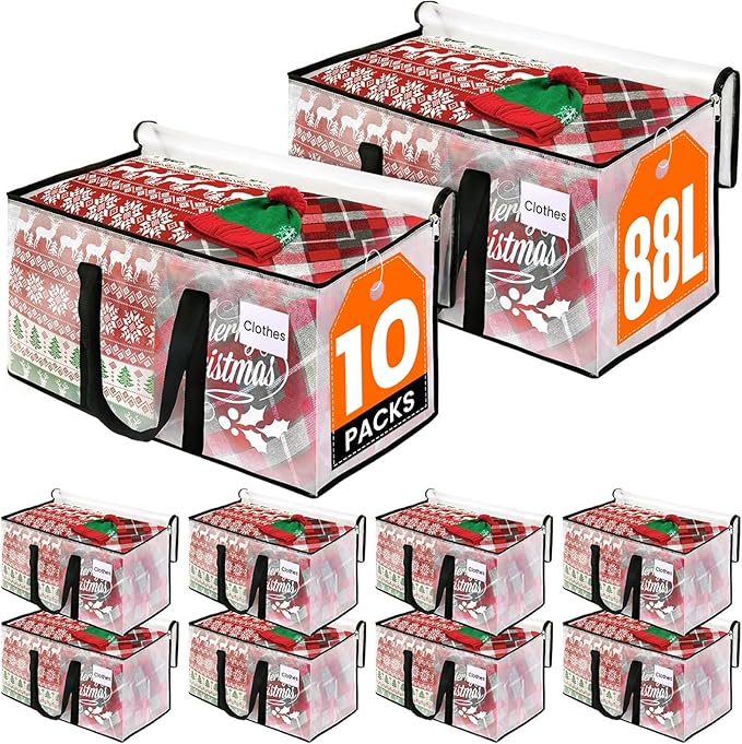 RoomHacks Clear Heavy Duty Extra Large Moving Bags, Reinforced Handle & Double by RoomHacks