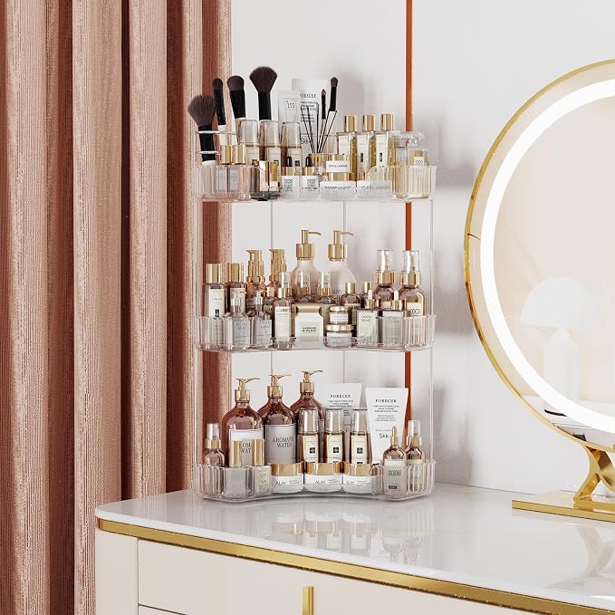 3-Tier Corner Bathroom Counter Organizer - Image 4