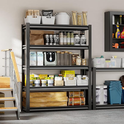 48" W Storage Shelves 2500LBS Garage Shelving Heavy Duty 5 Tier Adjustable - Image 8