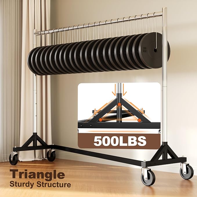 HOKEEPER Commercial Z Base Garment Rack Hold 500LBS Heavy Duty Clothing Rack - Image 5