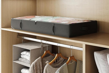 2-Pack Under Bed Storage, 6 Inches Tall Closet Organizers and Storage Bins - Image 8