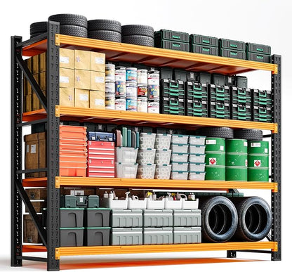 Letaya 6000LBS Heavy Duty Storage Shelves, 4 Tier Large Tall Industrial Shelving by LetayaMetalCabinets