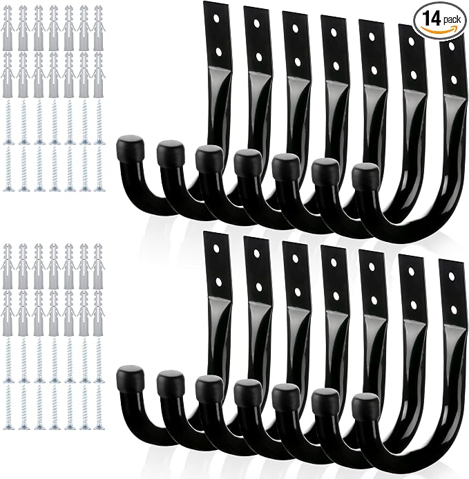 KURUI Large Metal Wall Hooks for Hanging Living Room/Bedroom/Garage, 40 LB by KURUI