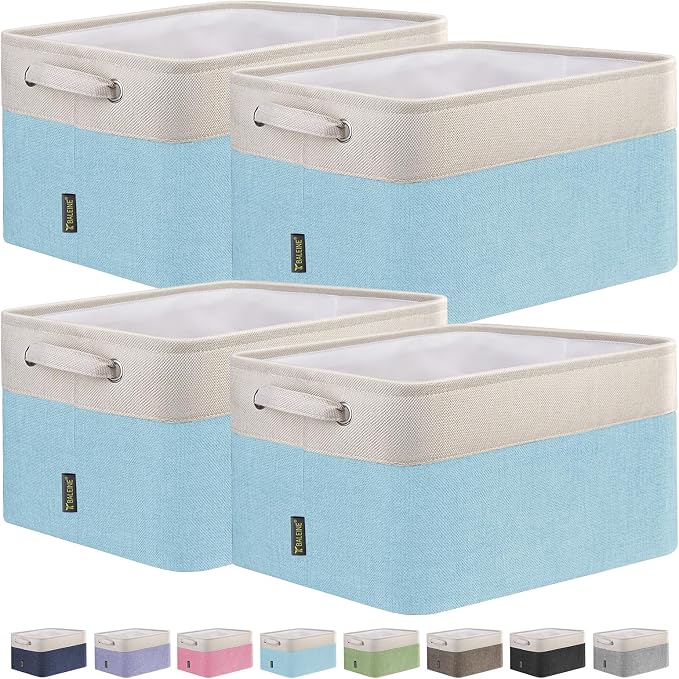 BALEINE 4 Pack Fabric Storage Bins by BALEINE