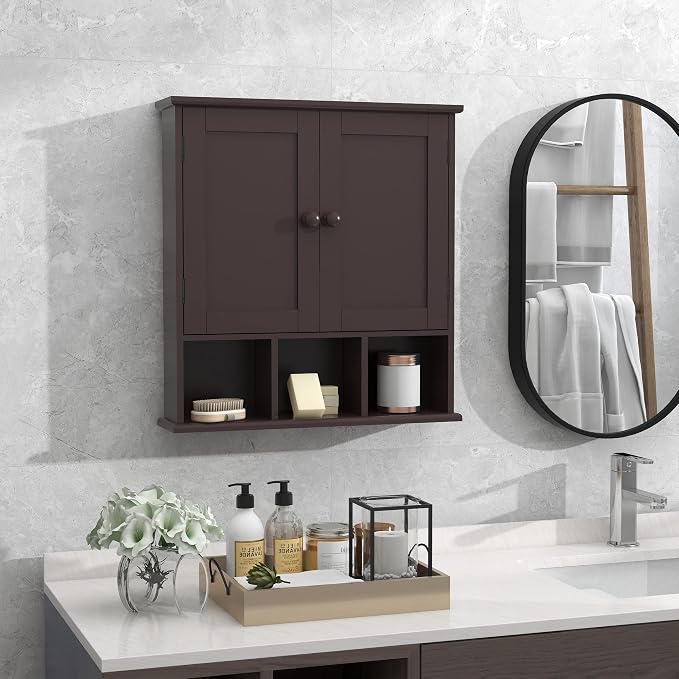 TaoHFE Brown Medicine Cabinets, Bathroom Wall Cabinet - Image 2