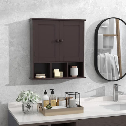 TaoHFE Brown Medicine Cabinets, Bathroom Wall Cabinet - Image 2