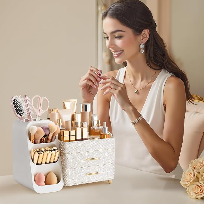 HBlife Makeup Organizer with Brush Holder - Image 6