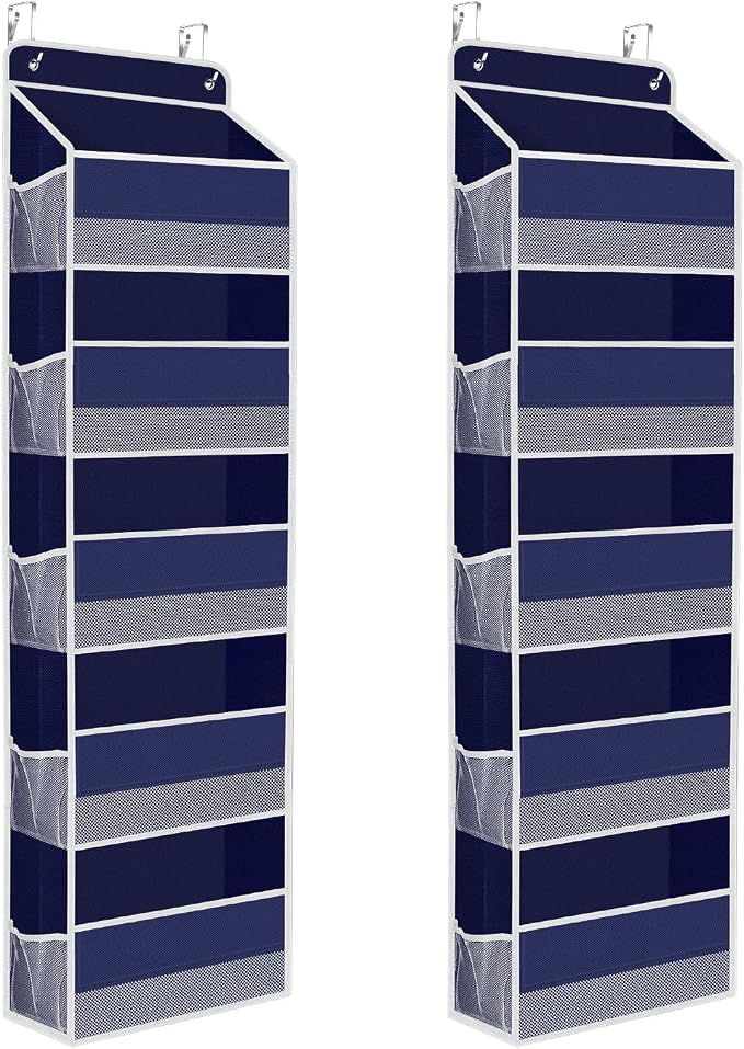2 Pack Over The Door Organizer, Hanging Storage Organizer by SpaceHacks