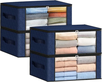Fab totes 35L Closet Organizers and Storage, Foldable Under Bed Storage by Fabtotes
