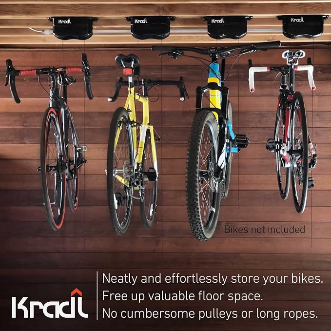 Kradl - Ceiling Mount Bike Lift and Rack. Bicycle Storage Hoist Without - Image 2