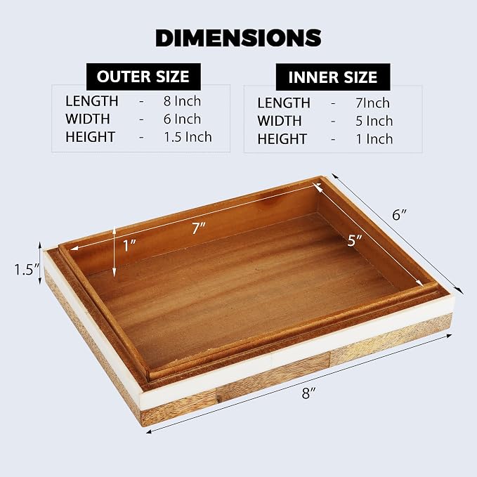 Handicrafts Home White Decorative Storage Box - Image 2