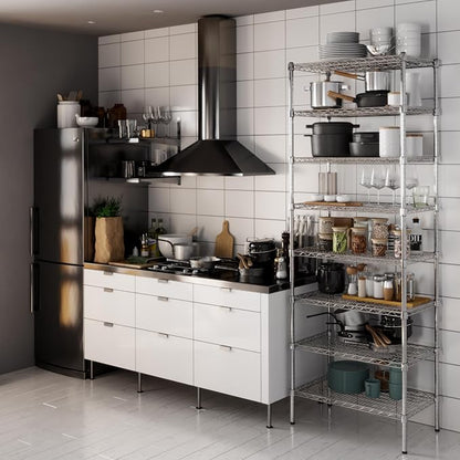 18" Deep x 30" Wide x 86" Height Wire Shelving Kit | 8-Tier | NSF Commercial - Image 2