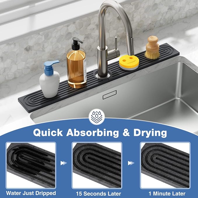 DK177 Faucet Mat for Kitchen Sink - Image 2