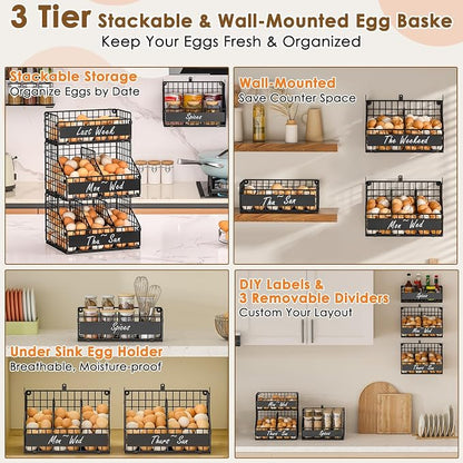 3-Tier Egg Holder Countertop - Image 8