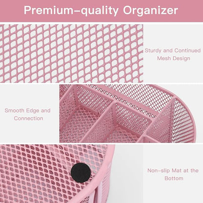 EOOUT Pink Desk Organizer, Pen Holder - Image 4