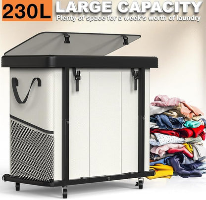 230L Large Fashion Laundry Basket - Image 3