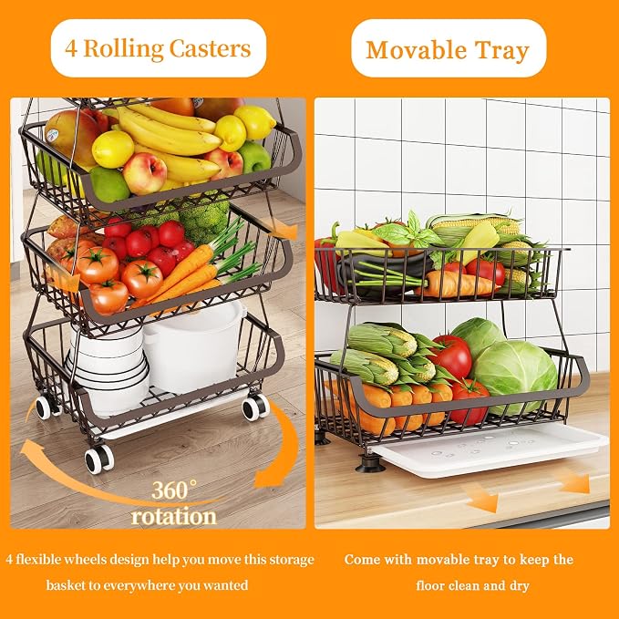 Miyawell Fruit Vegetable Storage Basket - Image 4
