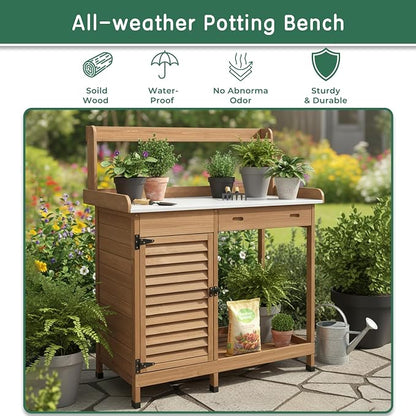 Potting Bench Table Work Bench - Image 7