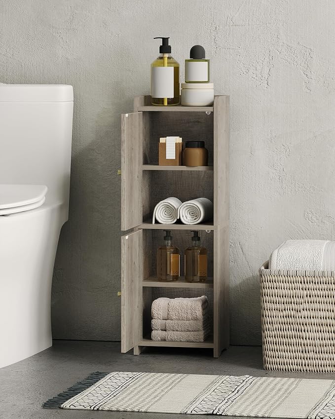 Hzuaneri Bathroom Storage Cabinet, Small Corner Floor Cabinet - Image 3