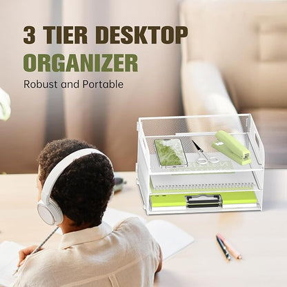DALTACK 3 Tier Paper Organizer - Image 2