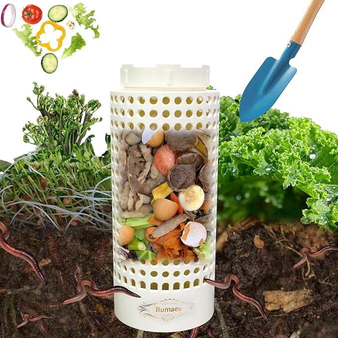 Underground Worm Farm, Garden Mini vermicomposting bin by Bumaeu