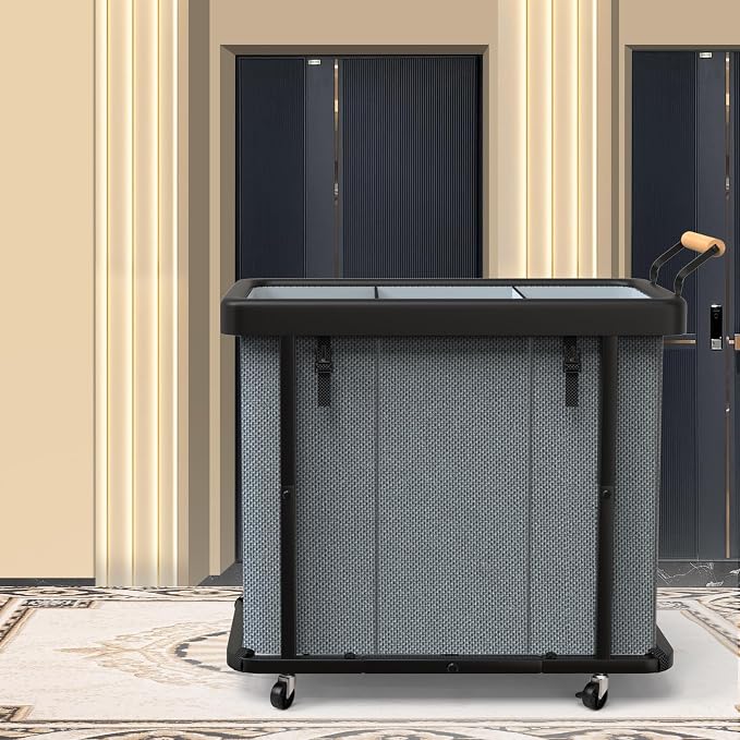 230L Extra Large Fashion Laundry Sorter 3 Section - Image 7