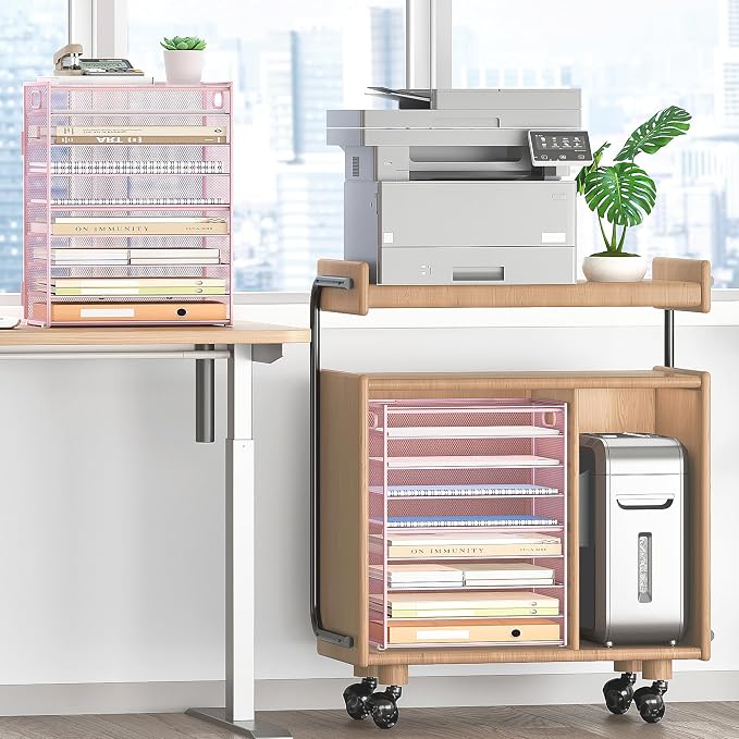 Subekyu 9 Tier Paper Letter File Tray Organizer - Image 4
