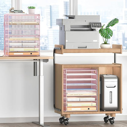 Subekyu 9 Tier Paper Letter File Tray Organizer - Image 4