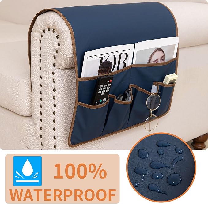HAOMAIJIA Anti Slip Sofa Armrest Organizer Arm Chair Bedside Caddy Storage - Image 2