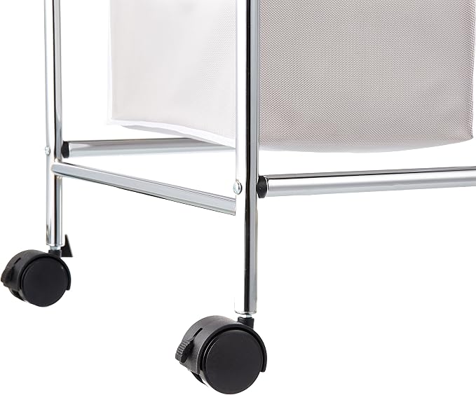Amazon Basics 3-Bag Rectangular Laundry Bag Hamper Sorter Basket - Image 5