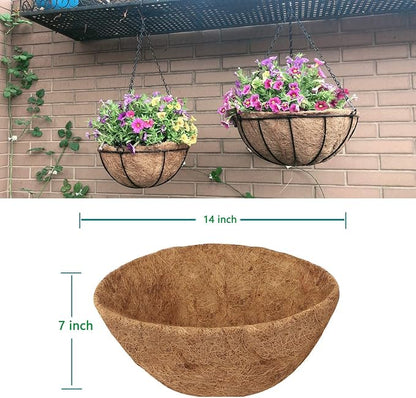 HALEDAZE 2 Pack 14 Inch Round Coco Liners - Image 2