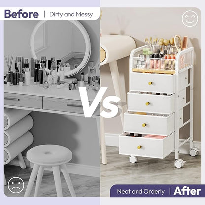 SWTYMIKI Rolling Makeup Organizer Cart - Image 9