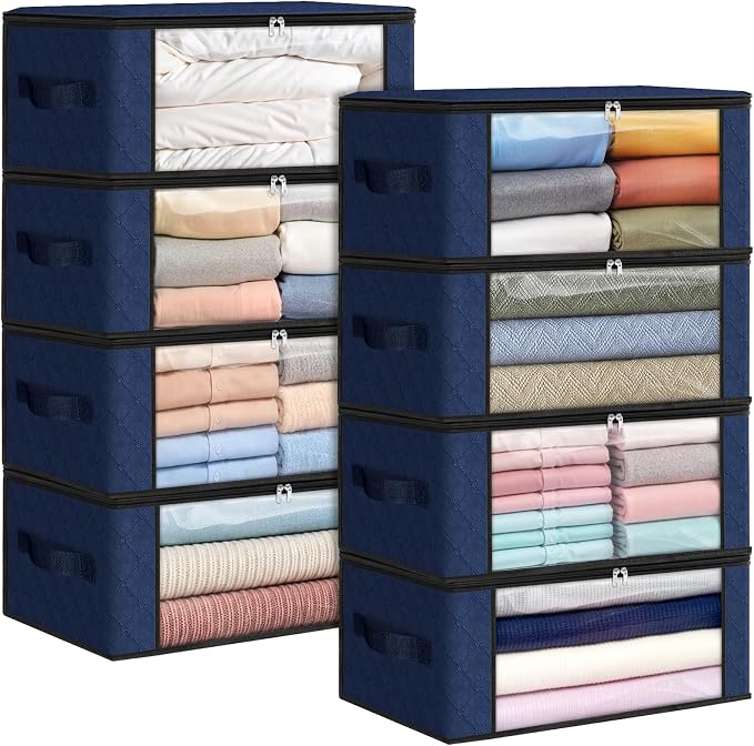 Fab totes 35L Closet Organizers and Storage, Foldable Under Bed Storage by Fabtotes