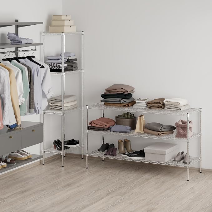 21" Deep x 60" Wide x 34" Height Wire Shelving Kit | 3-Tier | NSF Commercial - Image 8