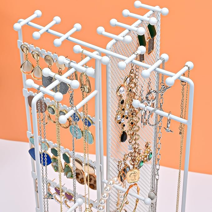 ProCase Rotating Jewelry Organizer Stand Earring Holder Organizer - Image 7