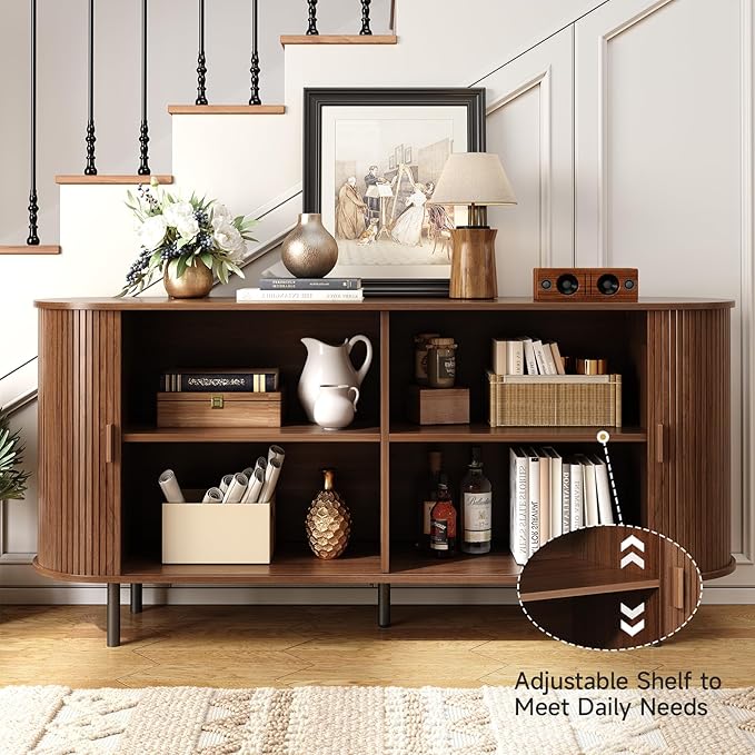 63" Sideboard Buffet Cabinet - Image 3