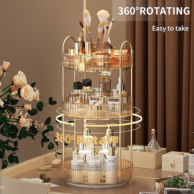 YCIA&DONE Rotating Makeup Organizer - Image 2