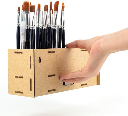 Paint Brush holder. Large Capacity Paint brush organizer and Art Supply - Image 6