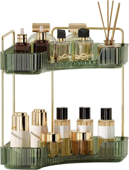 YCIA&DONE Corner Bathroom Counter Organizer, Makeup Organizer by YCIADONE