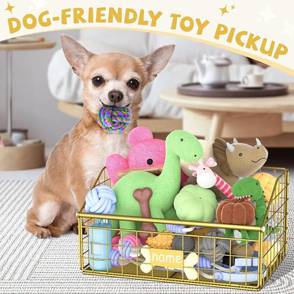 Kaiferty Indestructible Dog Toy basket, Small Toy Box - Image 3