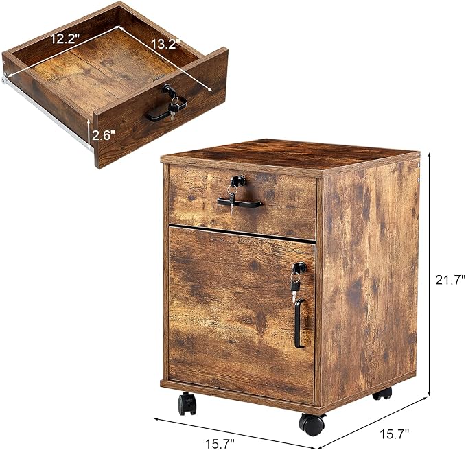 TUKAILAi Mobile File Cabinet - Image 3