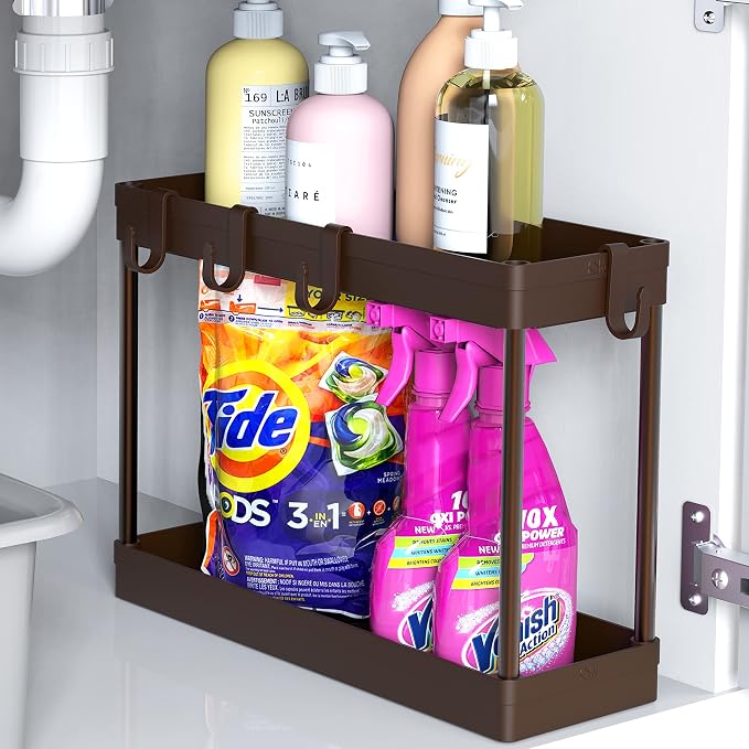 Simple Houseware 2-Tier Under Sink Organizer Storage Tray by SimpleHouseware