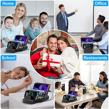 510W Fast Charging Station for Multiple Devices, 10 Port USB C Charger Station - Image 8